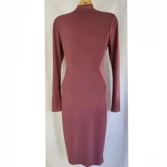 Women Fashion Nova Love Your FN Body Red Brown Stretch Long Sleeve Fully Size M - Picture 7 of 11